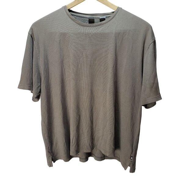 GEOFFREY BEENE TAN SHORT SLEEVE PULLOVER CASUAL T-SHIRT MENS 2XL - Picture 1 of 12